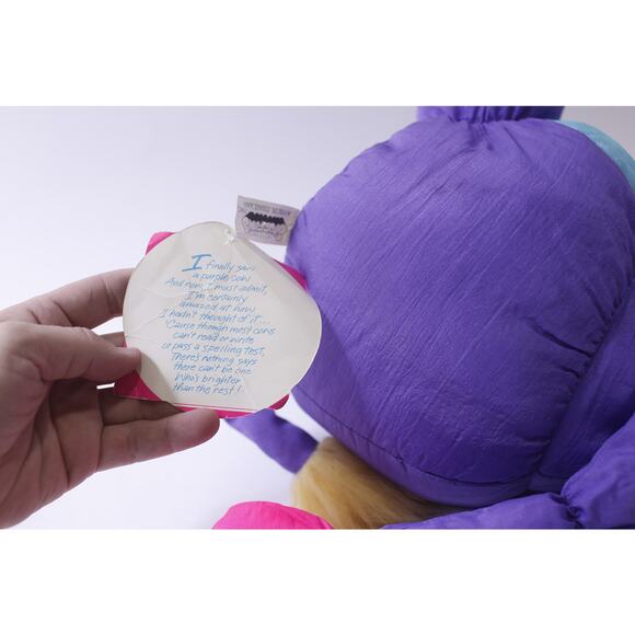 1990, Stuffins, Lumpy's Gang, Purple Cow, Plush, Puffalump Style ~ 250507-WH 245 - Picture 4 of 5